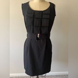 Laundry Black Sleeveless Dress with Belt